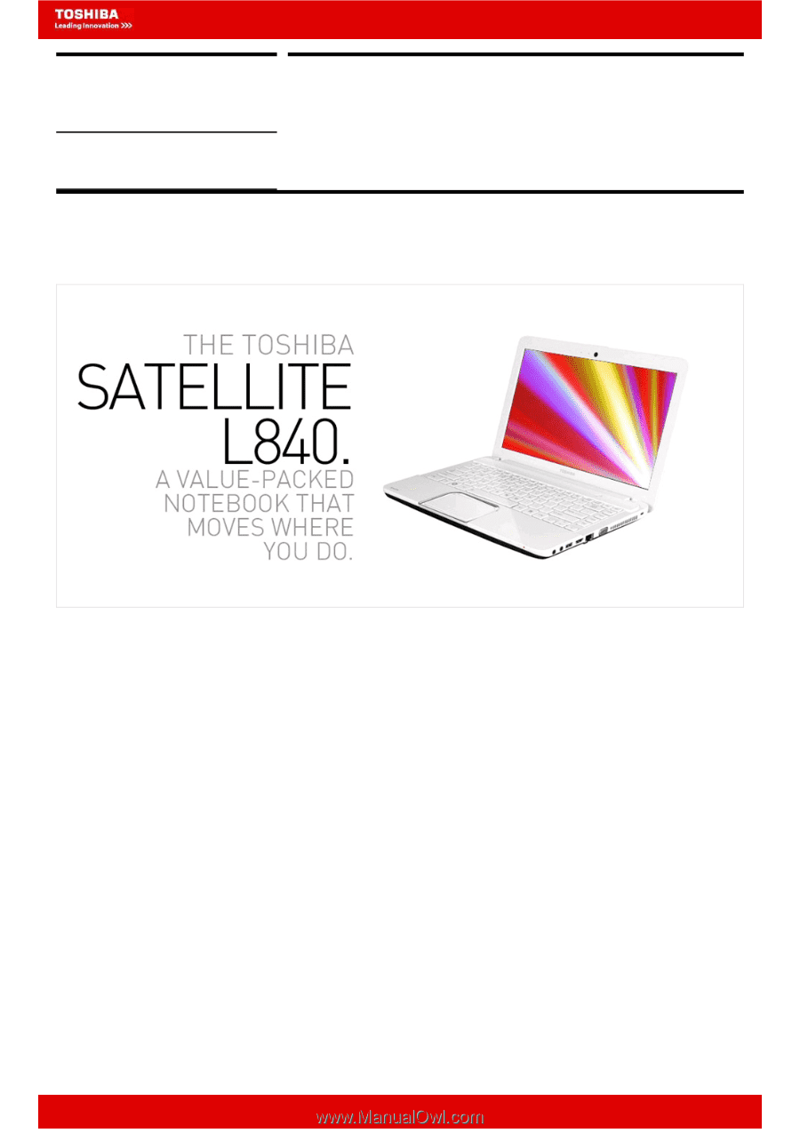 toshiba satellite laptop manual